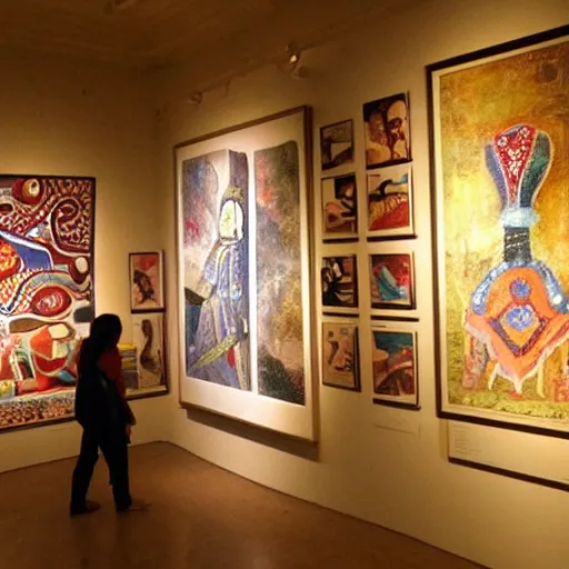 Image similar to peruvian art exhibition