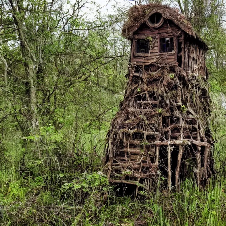 a witches hut in a swamp | Stable Diffusion