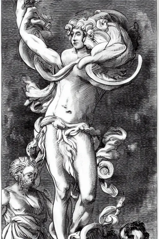 Prompt: personification of jupiter as a god.