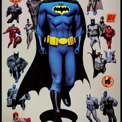 Image similar to batman full body character design by Alex ross