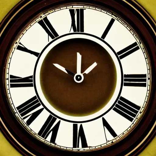 Image similar to photo of a clock with human features