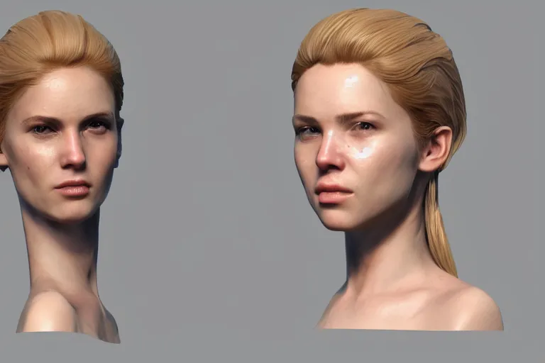 Image similar to 3D generalist beautiful character model photoreal