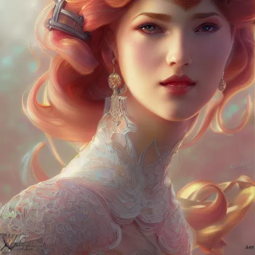 Image similar to ultra realistic illustration, princess peach, intricate, elegant, highly detailed, digital painting, artstation, concept art, smooth, sharp focus, illustration, art by artgerm and greg rutkowski and alphonse mucha