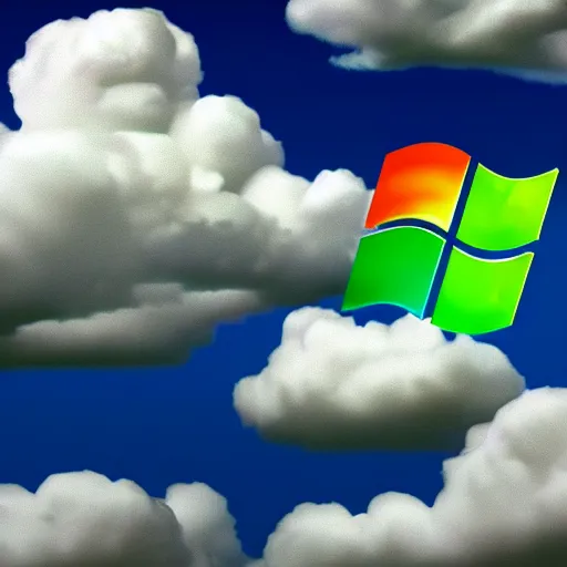 Prompt: windows 95 cloud wallpaper