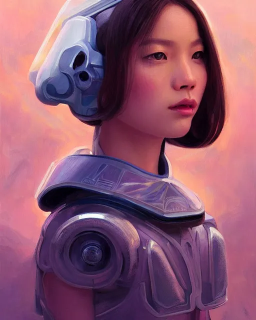 Image similar to portrait of Lalisa Manobal as futuristic airforce, inside future fighter, sci-fi, fantasy, intricate, very feminine, elegant, human anatomy, royal pink and blue light, highly detailed, digital painting, artstation, concept art, smooth, sharp focus, illustration, art by tian zi and WLOP and alphonse mucha, masterpiece, fix this image