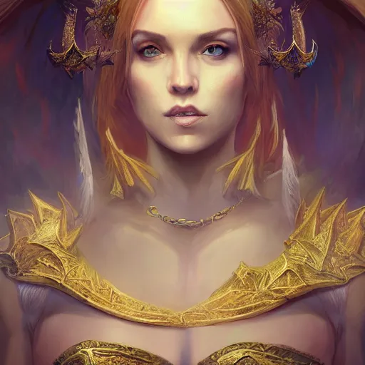 Prompt: the portrait of a sexy queen, epic fantasy art, trending on artstation, mystical, dragons, mystical atmosphere, high detail, high definiton, hyperrealistic, 4 k uhd