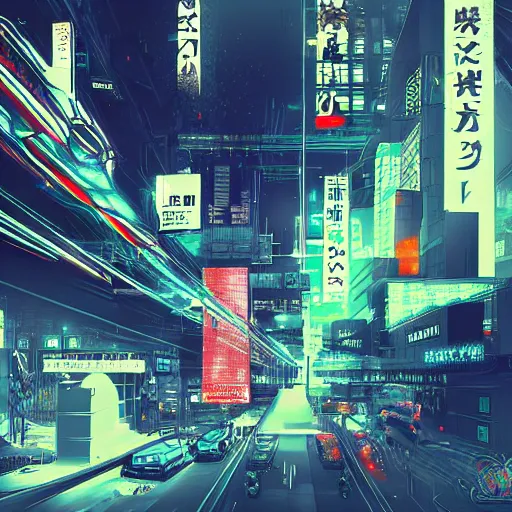 Prompt: neotokyo, digital art