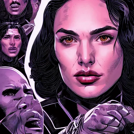 Image similar to portrait of gal gadot, by laurie greasley and james stokoe, 4 k