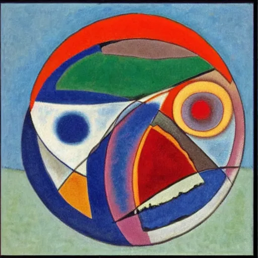 Image similar to novo nordisk logo by kandinsky, oil on canvas