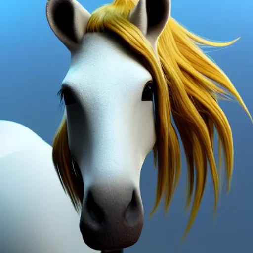 Prompt: a unicorn, highly detailed, photorealistic portrait, bright studio setting, studio lighting, crisp quality and light reflections, unreal engine 5 quality render