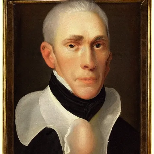 Image similar to An 18th century oil painting of Jerma985, portrait of Jerma985, grainy, realistic, very realistic, hyperrealistic, highly detailed, very detailed, extremely detailed, very neat, very epic, very cool, detailed, trending on artstation