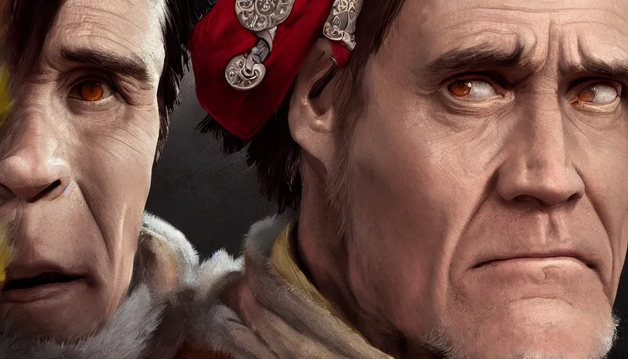 Image similar to Jim Carrey is Julius Caesar, hyperdetailed, artstation, cgsociety, 8k