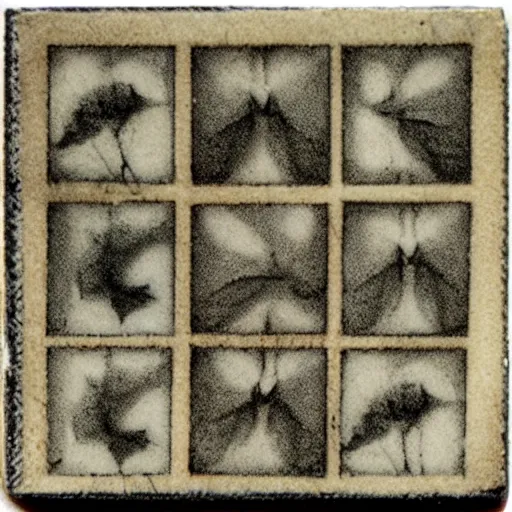 Prompt: intaglio severe licence 5 x 5 grid