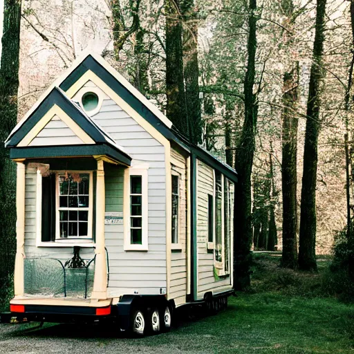 Image similar to Victorian tiny house. Photographed with Leica Summilux-M 24 mm lens, ISO 100, f/8, Portra 400