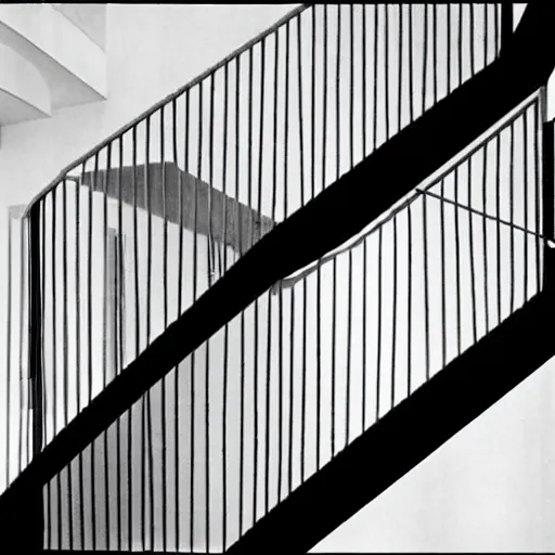 Image similar to postmodern house with mc escher like stairs, realistic award - winning architecture photograph