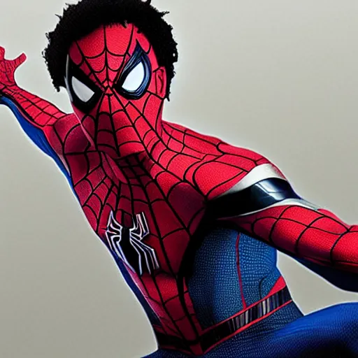 Image similar to Donald Glover as Spider-Man