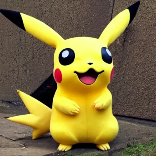 Prompt: pikachu but real