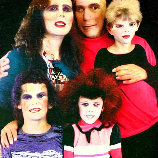 Image similar to haunted 1 9 8 0 s family portrait