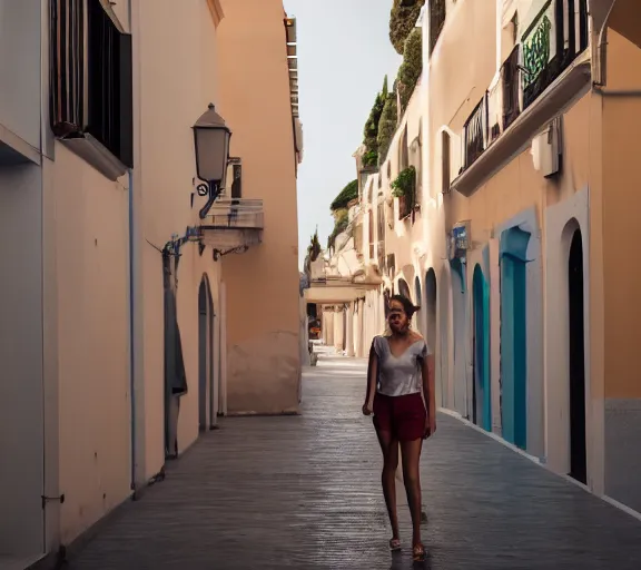 Prompt: photo of lido di ostia streets, lazio, cinematic color grading, various poses, soft light, faded colors, well framed, sharp focus, 8 k