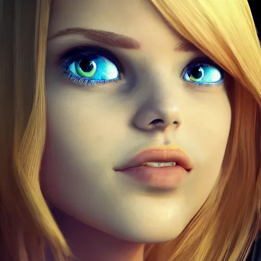 Image similar to close up of beautiful scandinavian female happy hugging xbox one s in bed, stunning eyes, long blonde hair, disney pixar weta, hi - fructose, decadent highly - detailed digital painting, golden ratio, octane render, artstation, cinematic composition, smooth, sharp focus