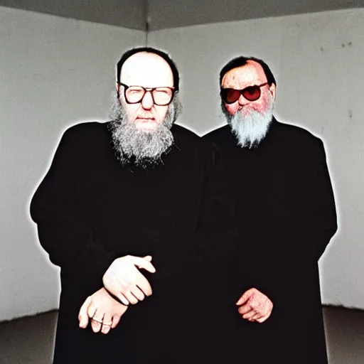 Image similar to portrait. hermann nitsch and hermann nitsch and hermann nitsch