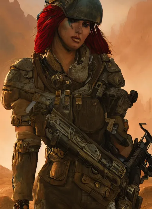 Prompt: A comic book style portrait painting of a stunning female SWAT post apocalyptic punk warrior in a wartorn landscape, unreal 5, DAZ, hyperrealistic, octane render, RPG portrait, ambient light, dynamic lighting