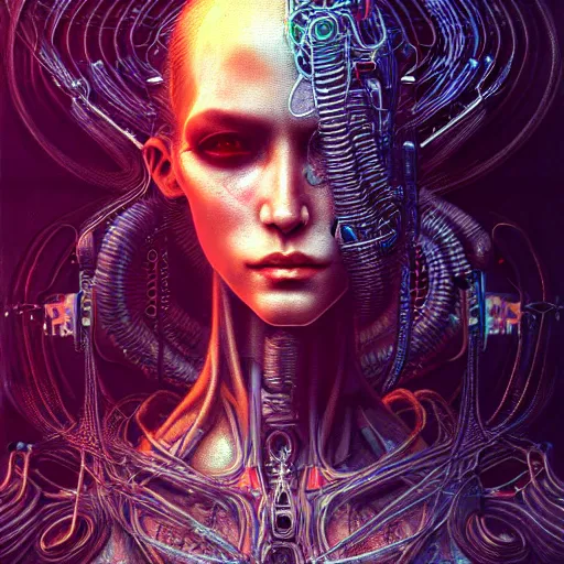 Image similar to a highly detailed long shot photo of cyberpunk female character by ayami kojima, beksinski, giger, intricate, digital painting, artstation, intricate, concept art, smooth, sharp focus, illustration