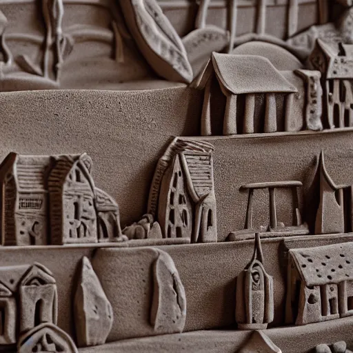 Image similar to clay city, clay art, high details, 8k, sharp