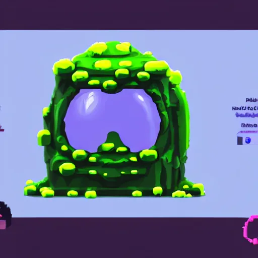 Image similar to slime lord king of the slime universe, skeleton, full body included, wide shot, 1 4 mm lens, f 2. 8, goopy, goop, fluids, soft tissue, subsurface scattering, reflections, ambient occlusion, raytracing, unreal engine 5, pixel art 8 - bit, by beeple