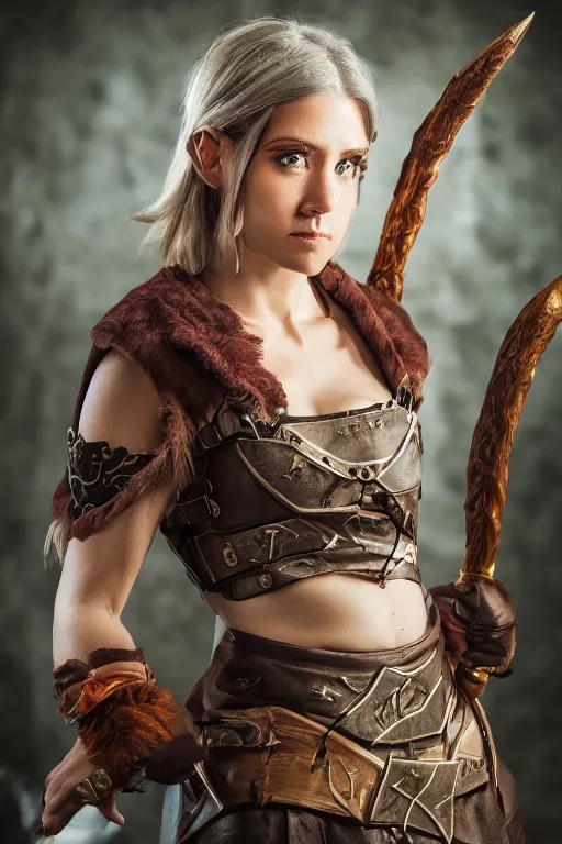 Image similar to a female DND reborn, high resolution film still, 8k, HDR colors, cosplay, studio lighting