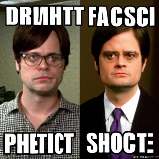 Image similar to Anthony Fauci mixed with Dwight Schrute