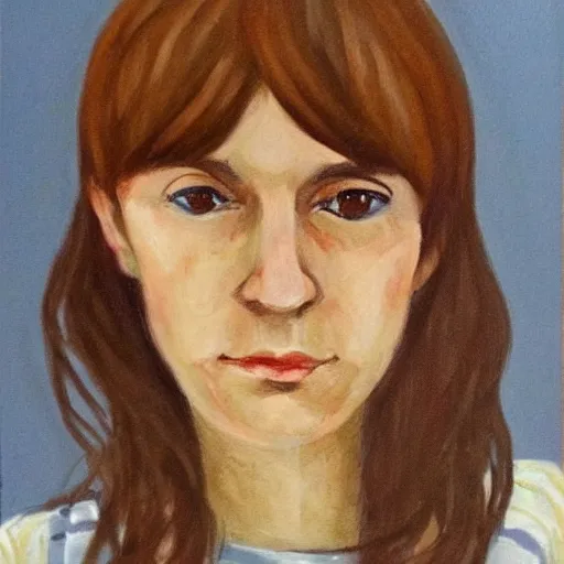 Image similar to a french and swedish woman with brown bangs, character portrait by jane freilicher, pinterest contest winner, regionalism, contest winner, academic art