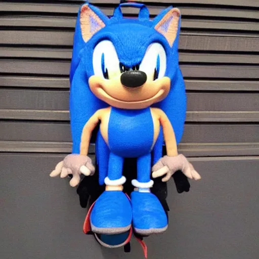 Image similar to a backpack embroidery obama sonic the hedgehog super Mario