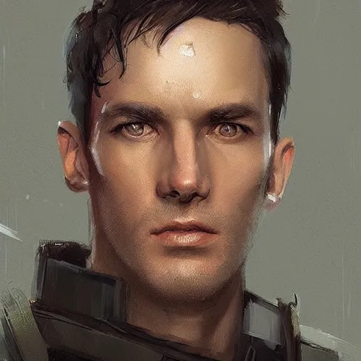 Image similar to portrait of a man by greg rutkowski, british features, short black hair in military style, straight jaw, tall and strong, star wars expanded, universe, he is about 3 0 years old, wearing imperial admiral uniform, artstation hq