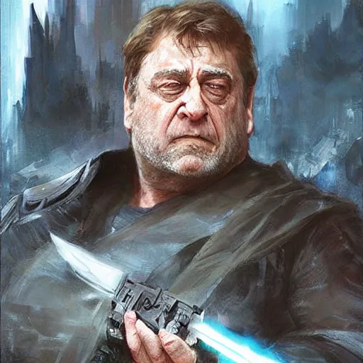 Prompt: john goodman as a sith lord by ruan jia