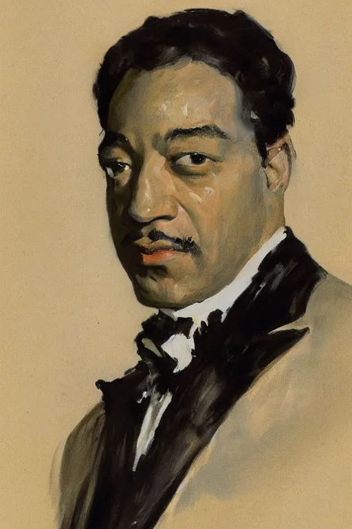 Prompt: “portrait of Duke Ellington, by John Singer Sargent”