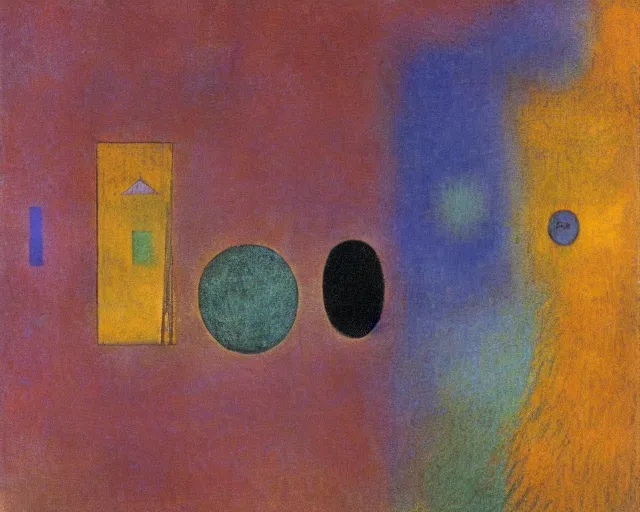 Image similar to Void of the soul. Odilon Redon. Paul Klee. Roberto Matta.