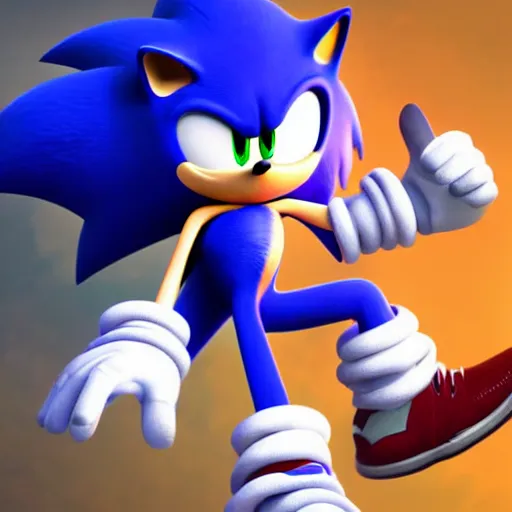 Image similar to sonic strangling a civilian to death, dslr, 8 k, octane beautifully detailed render, cold mood, cinematic lighting, detailed photo, masterpiece, volumetric lighting, ultra realistic, highly detailed, high quality, lossless, photorealistic