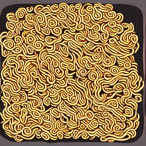 Image similar to graphic art for a container of rat-flavored ramen