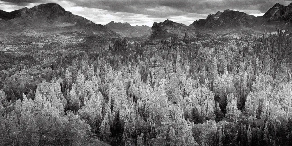 Image similar to the surface of an alient world award winning photography by ansel adams