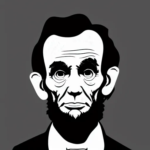 Image similar to vector abe lincoln in hoodie, portrait, vaporwave, synthwave, neon, vector graphics, cinematic, volumetric lighting, f 8 aperture, cinematic eastman 5 3 8 4 film