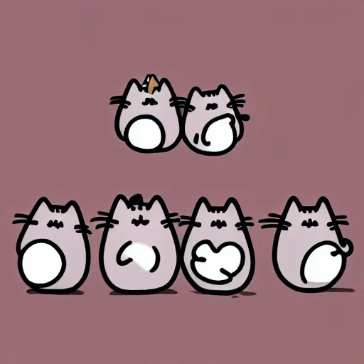 Prompt: a pusheen rock band