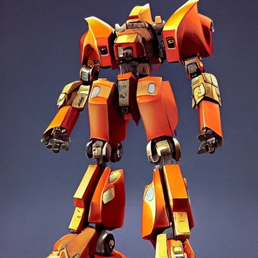 Image similar to mecha warrior from machine warrior 5 and pacific rim movie