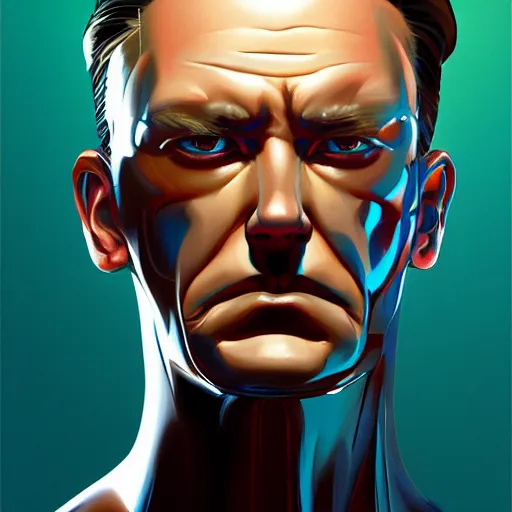 Image similar to face icon stylized minimalist t - 1 0 0 0, loftis, cory behance hd by jesper ejsing, by rhads, makoto shinkai and lois van baarle, ilya kuvshinov, rossdraws global illumination