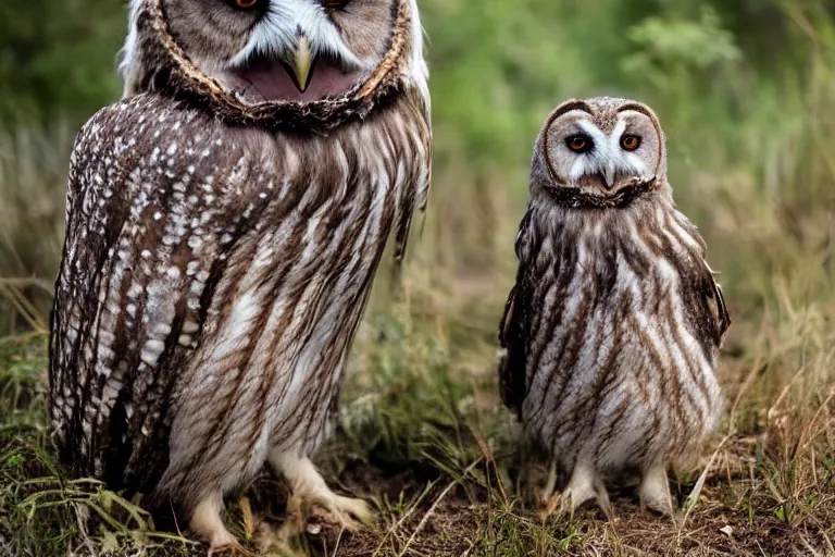 Image similar to wildlife photography of an Owlbear by Emmanuel Lubezki