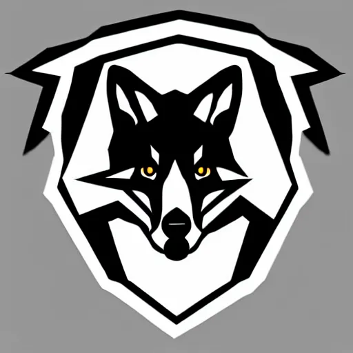 Prompt: logo fox hound by Hideo Kojima, illustartion, smooth, flat colors