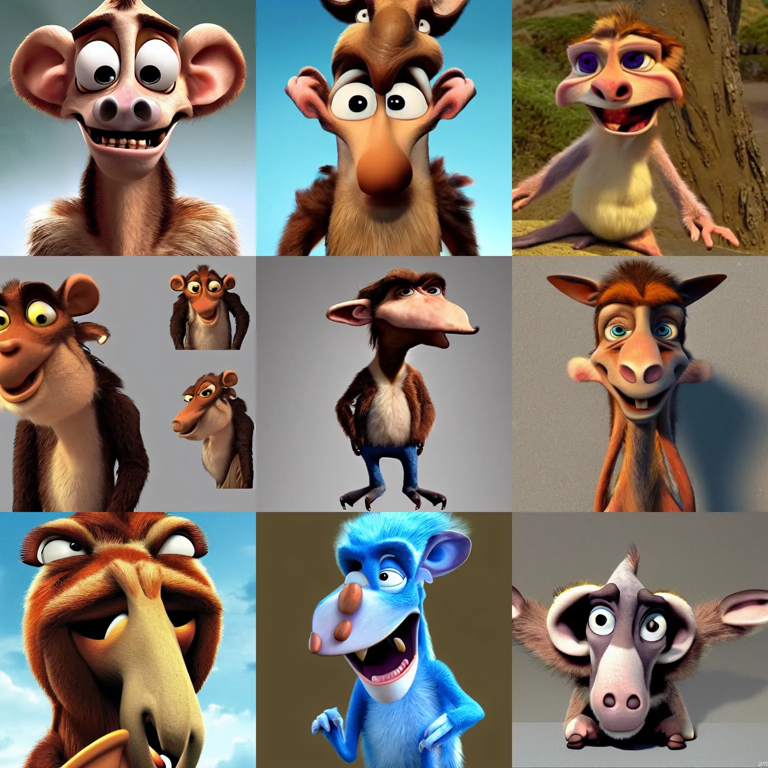 sid character from ice age, sid, sid character | Stable Diffusion | OpenArt