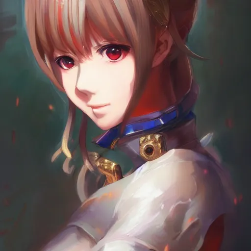 Image similar to anime portrait of Camelot as an anime girl by Stanley Artgerm Lau, WLOP, Rossdraws, James Jean, Andrei Riabovitchev, Marc Simonetti, and Sakimichan, trending on artstation