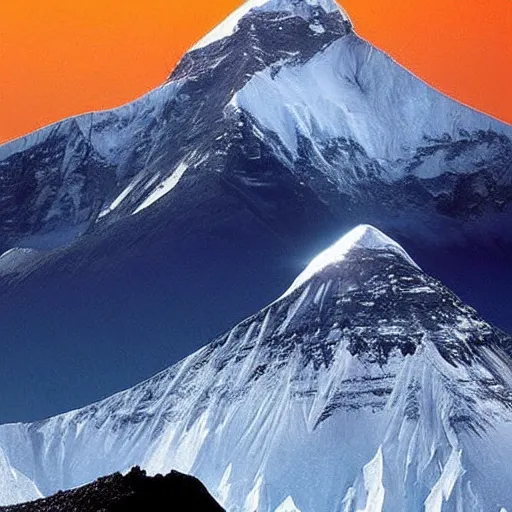 Prompt: “volcano on Mount Everest”