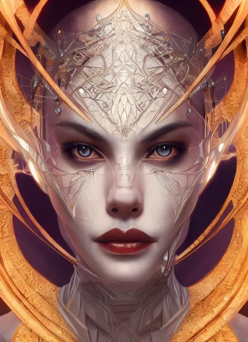 Prompt: symmetry!! sindel, machine parts embedded into face, intricate, elegant, highly detailed, digital painting, artstation, concept art, smooth, sharp focus, illustration, art by artgerm and greg rutkowski and alphonse mucha, 8 k